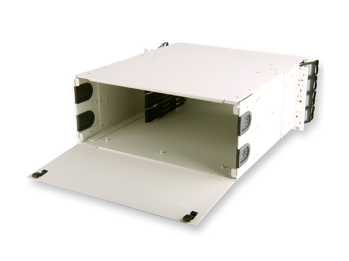 4U Panel, 19 and 23 Rack Mount, accommodates 12 cassettes or modules