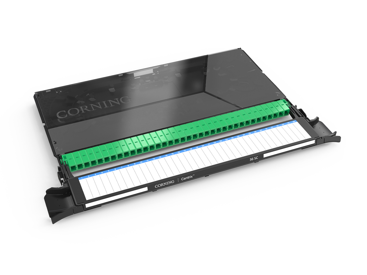 24 Fiber, SC APC, (OS2), W/3 MPO, Rear Access