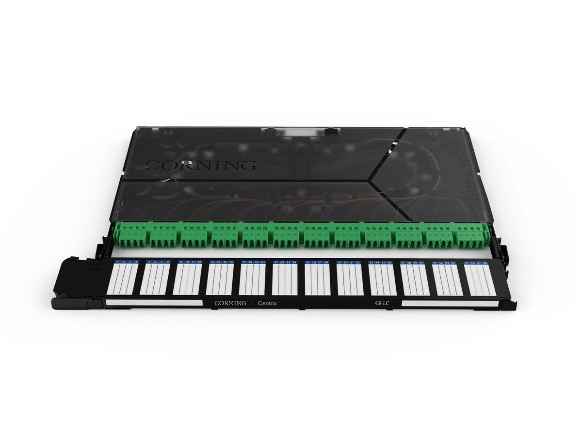 24-LC APC Duplex adapters and 48-LC APC single fibre pigtails (OS2), Telcordia, pack of 1, HS