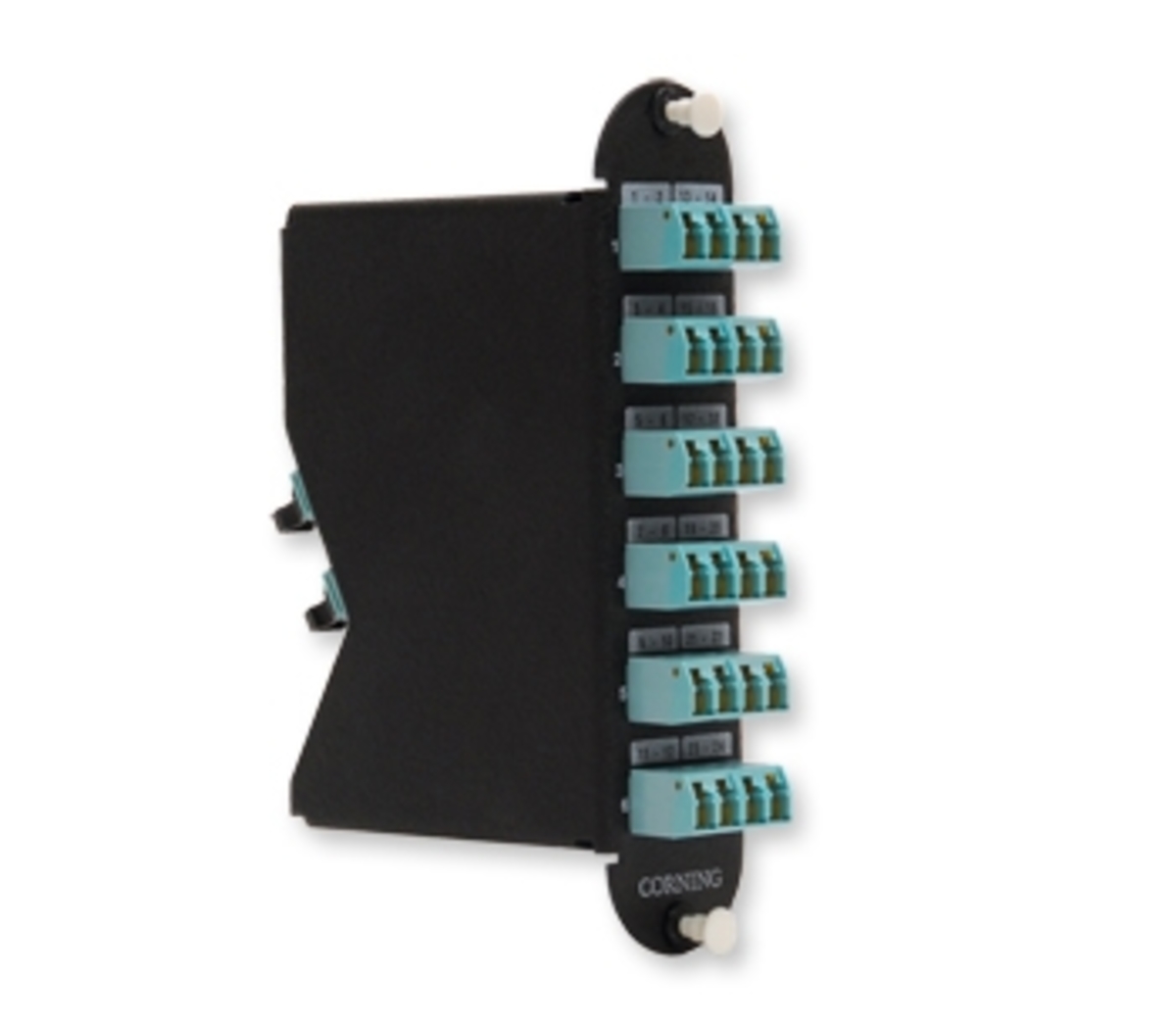 24 F, Shuttered LC to MTP®, 50 µm multimode (OM3)