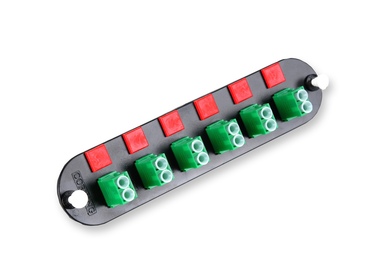 (Keyed-Keyed) Duplex, 12 F, SM/MM, green