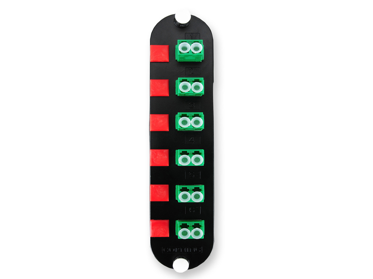 (Keyed-Keyed) Duplex, 12 F, SM/MM, green