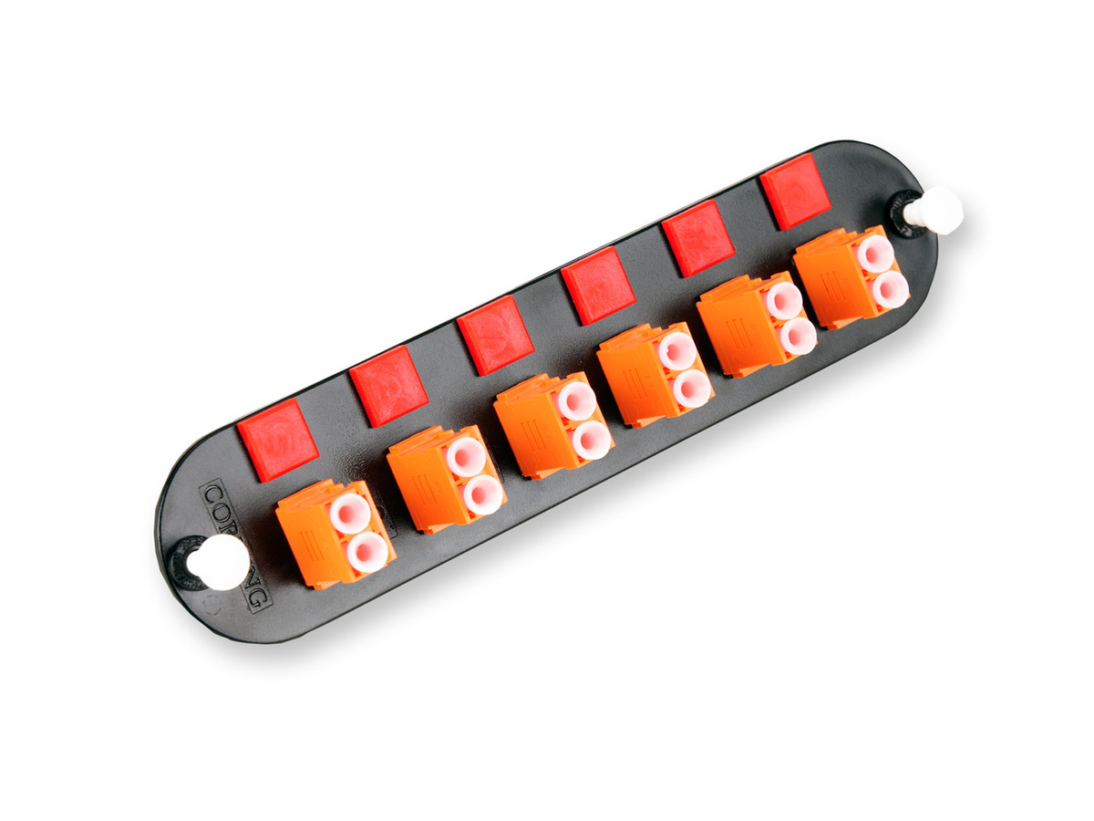 (Keyed-Keyed) Dúplex, 12 F, SM / MM, naranja