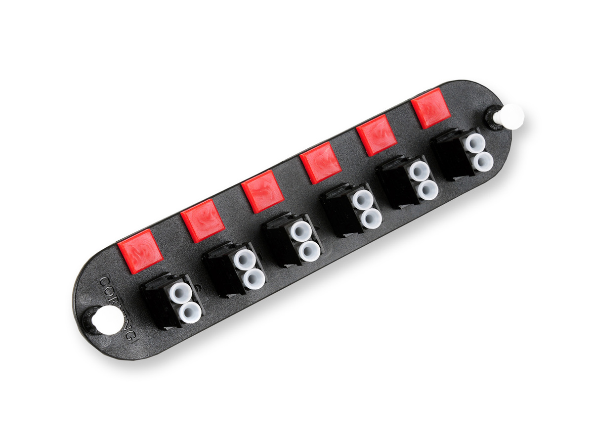(Keyed-Keyed) Duplex, 12 F, SM/MM, black