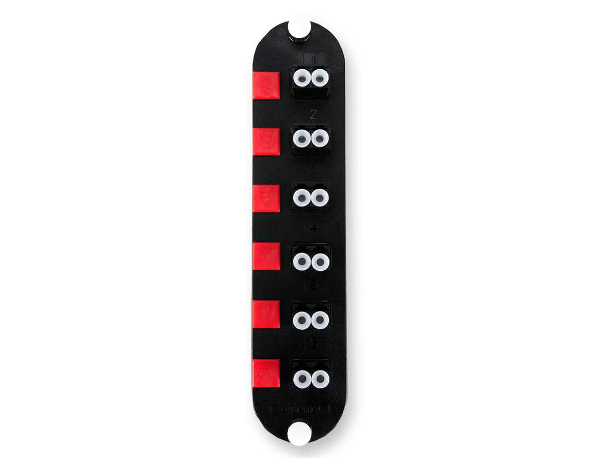 (Keyed-Keyed) Duplex, 12 F, SM/MM, black