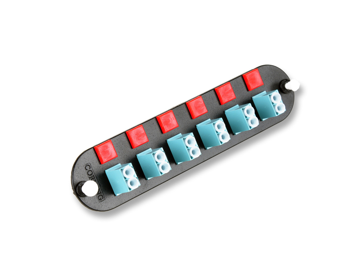 (Keyed-Keyed) Duplex, 12 F, SM/MM, aqua