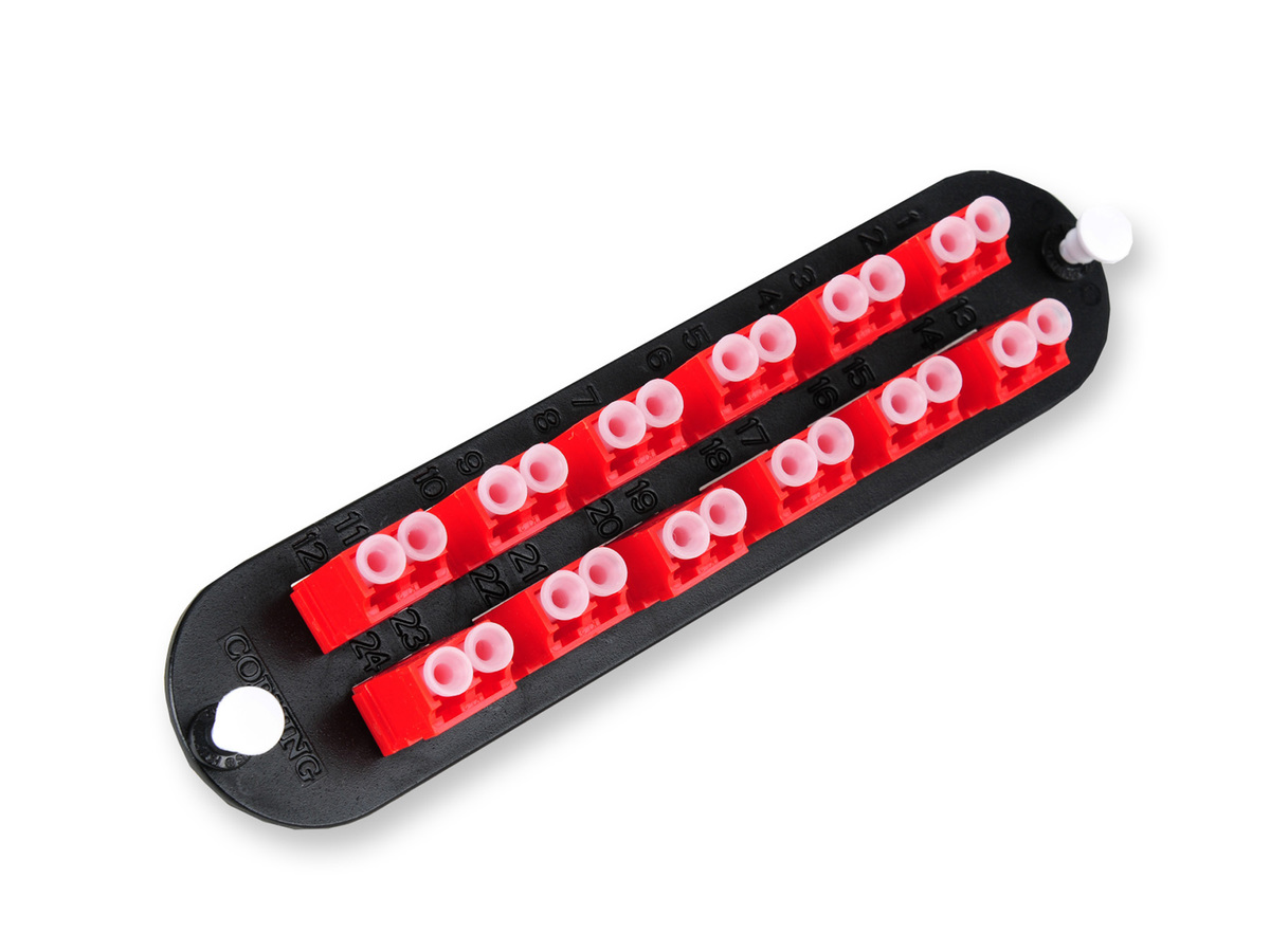(Keyed-Keyed) Duplex, 24 F, SM/MM, red