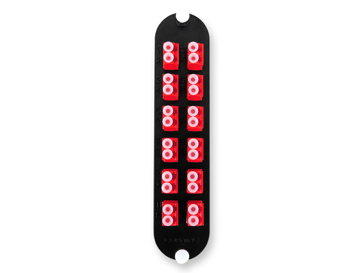 (Keyed-Keyed) Duplex, 24 F, SM/MM, red