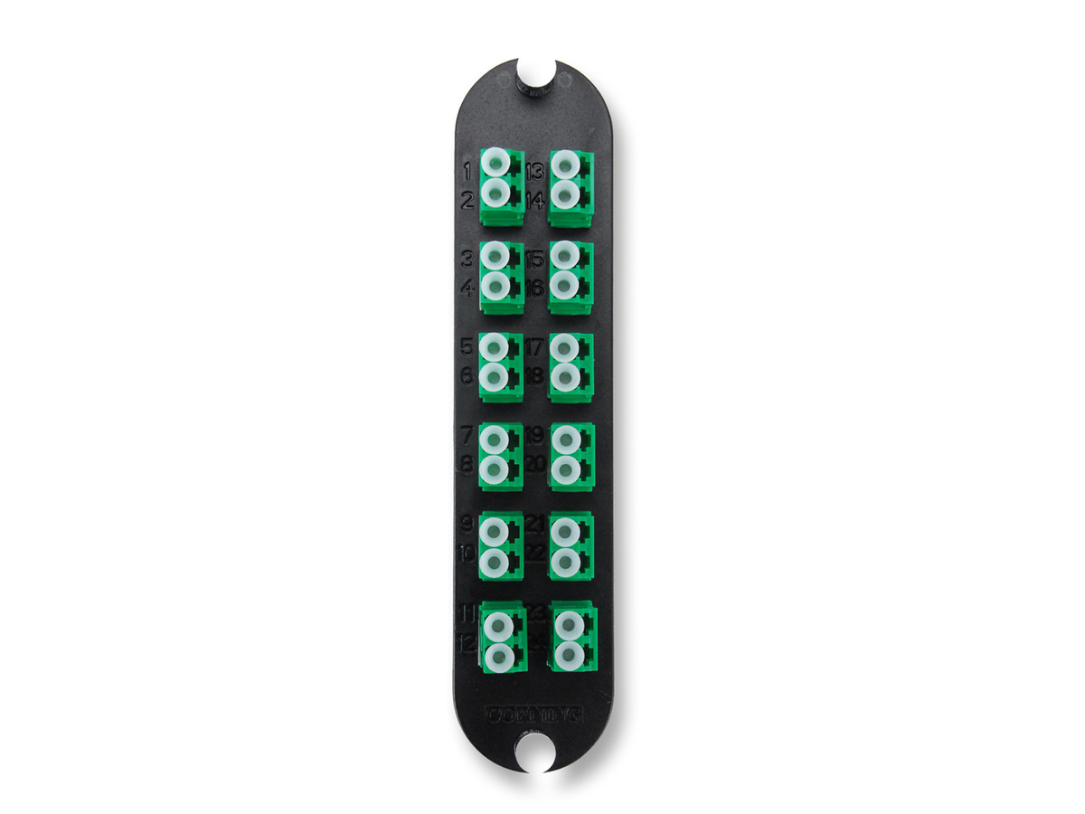 (Keyed-Keyed) Duplex, 24 F, SM/MM, green