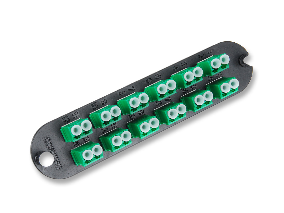 (Keyed-Keyed) Duplex, 24 F, SM/MM, green