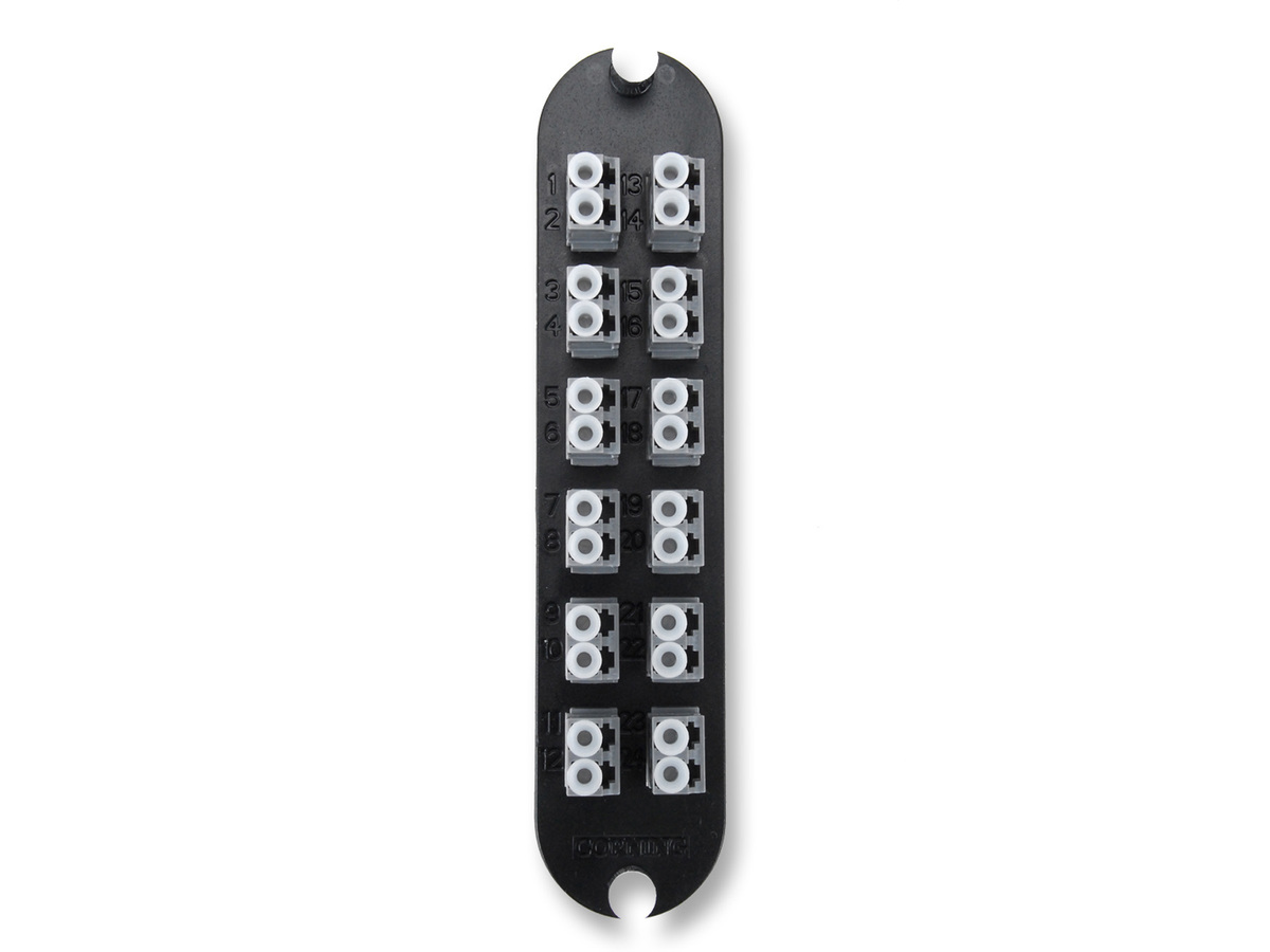 (Keyed-Keyed) Duplex, 24 F, SM/MM, slate