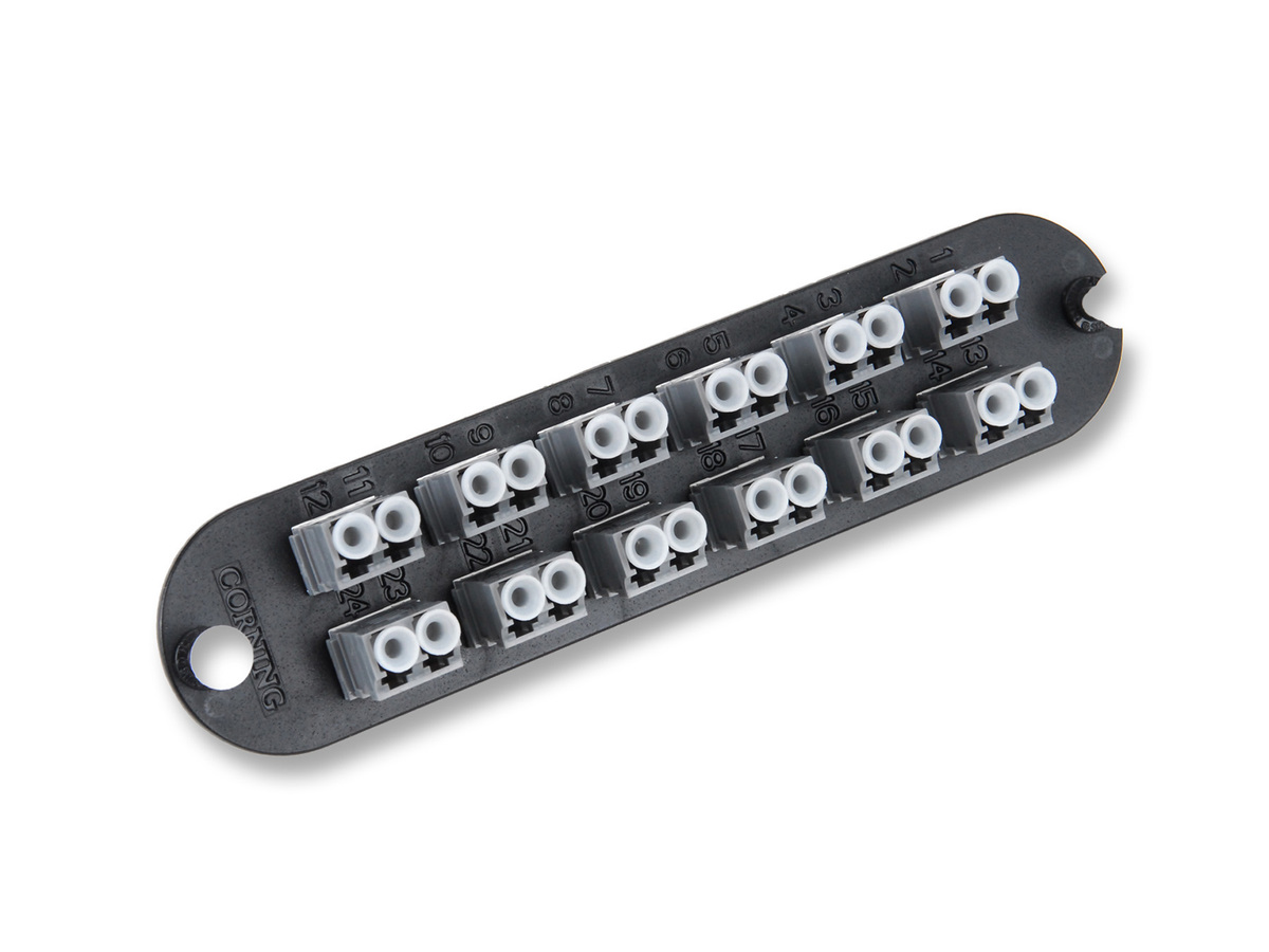 (Keyed-Keyed) Duplex, 24 F, SM/MM, slate