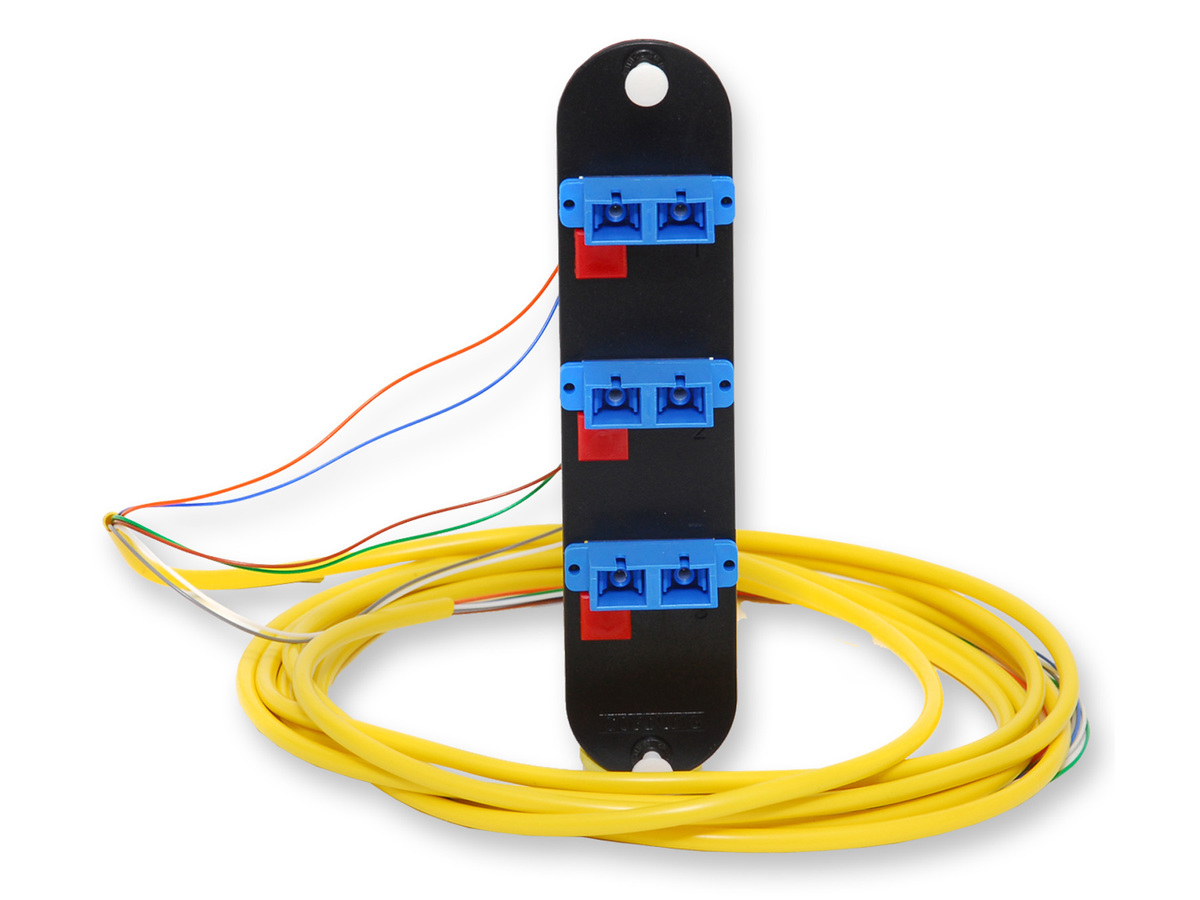 Duplex, UPC, 6 F, Single-mode (OS2)