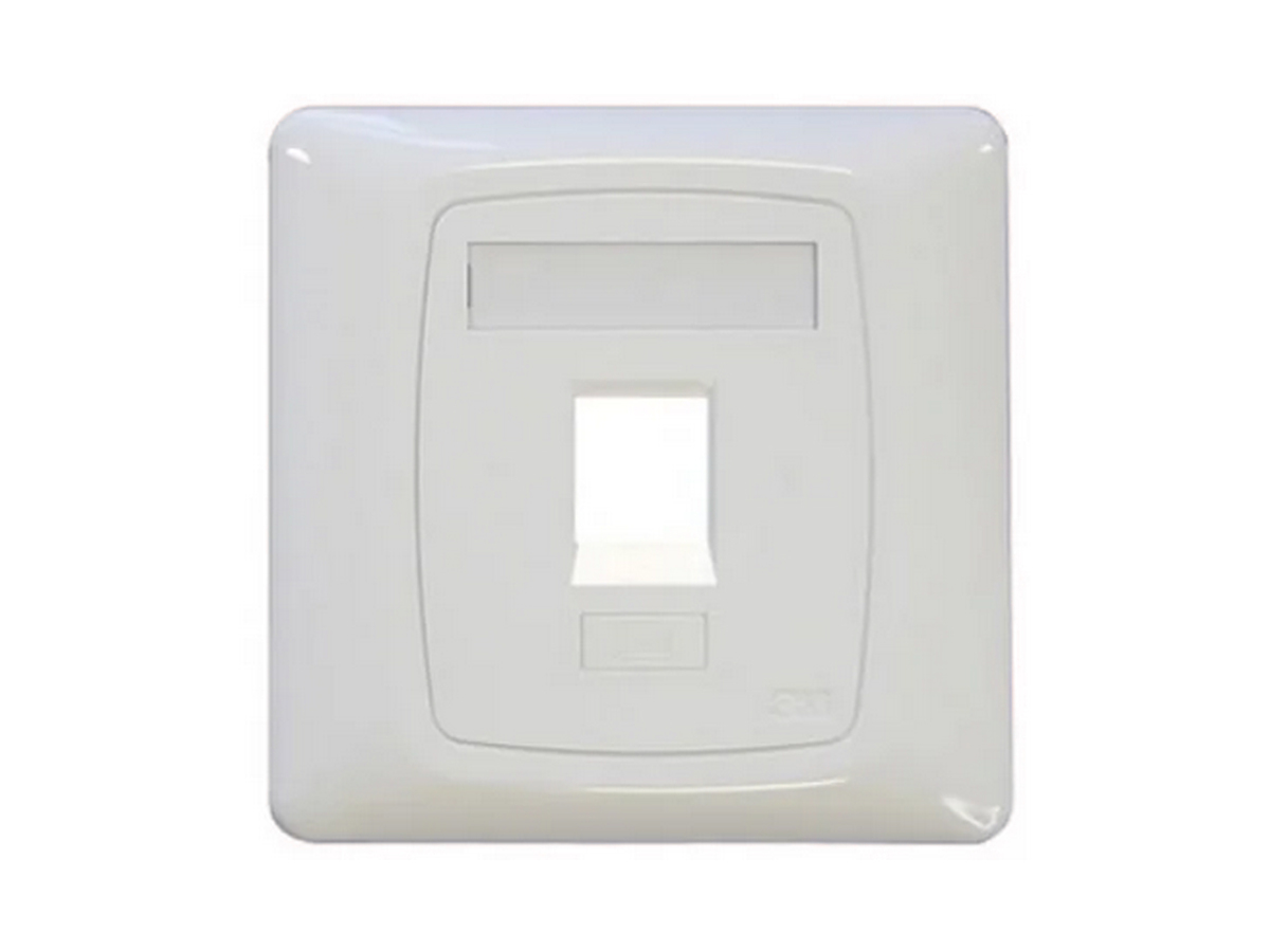 UK Style, 86x86, for 1x VOL jack, white