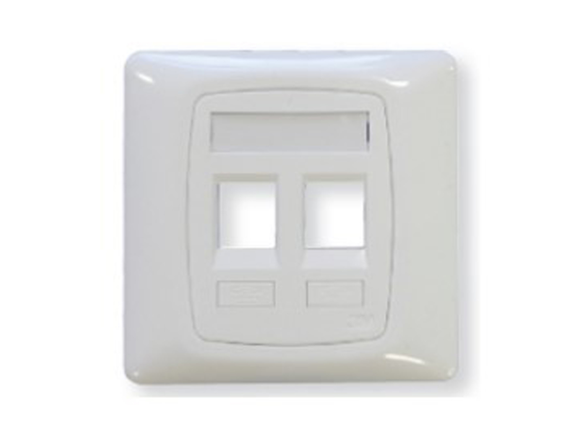 UK Style, 86x86, for 2x VOL jack, white