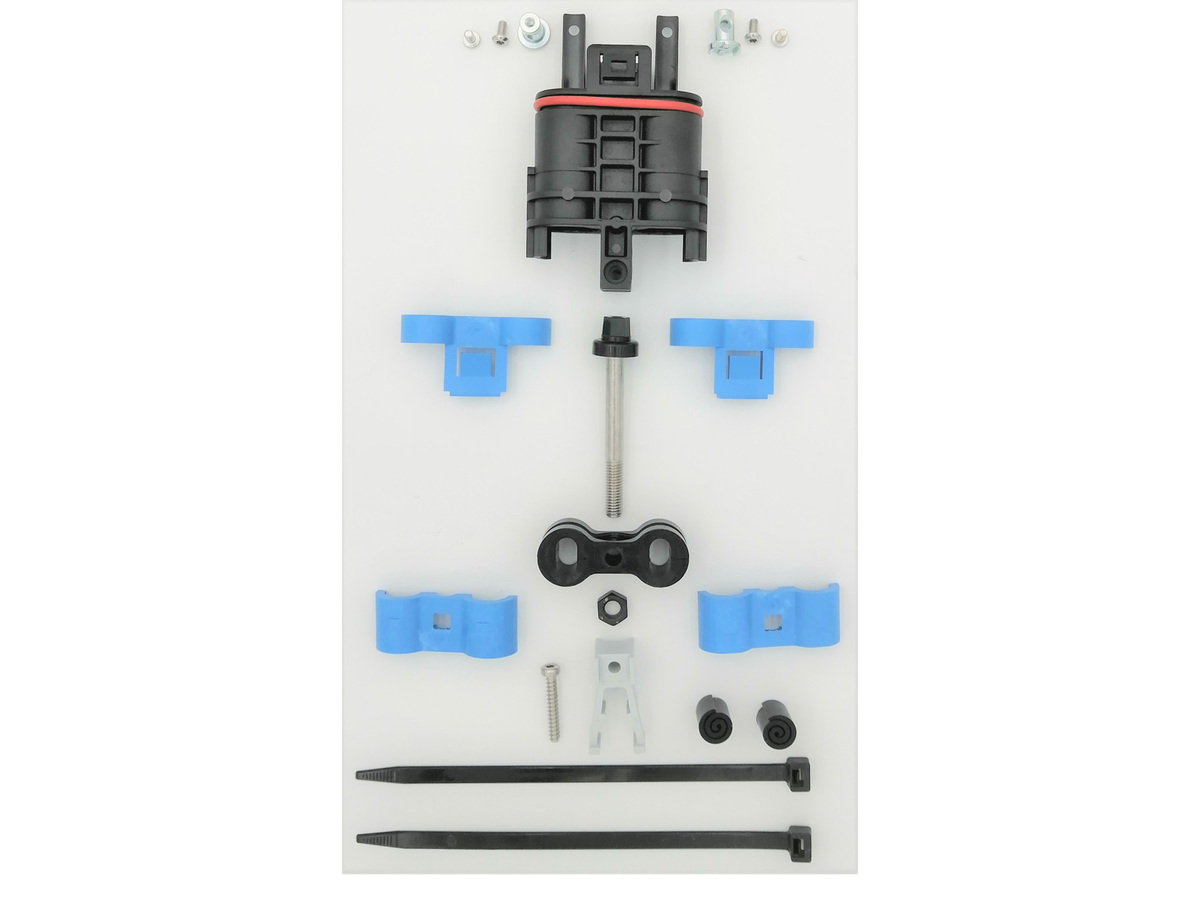 BPEO ECAM D18 RPX Main Body for mid span access configuration for RPX cables for use with double-Entry Cable Sealing