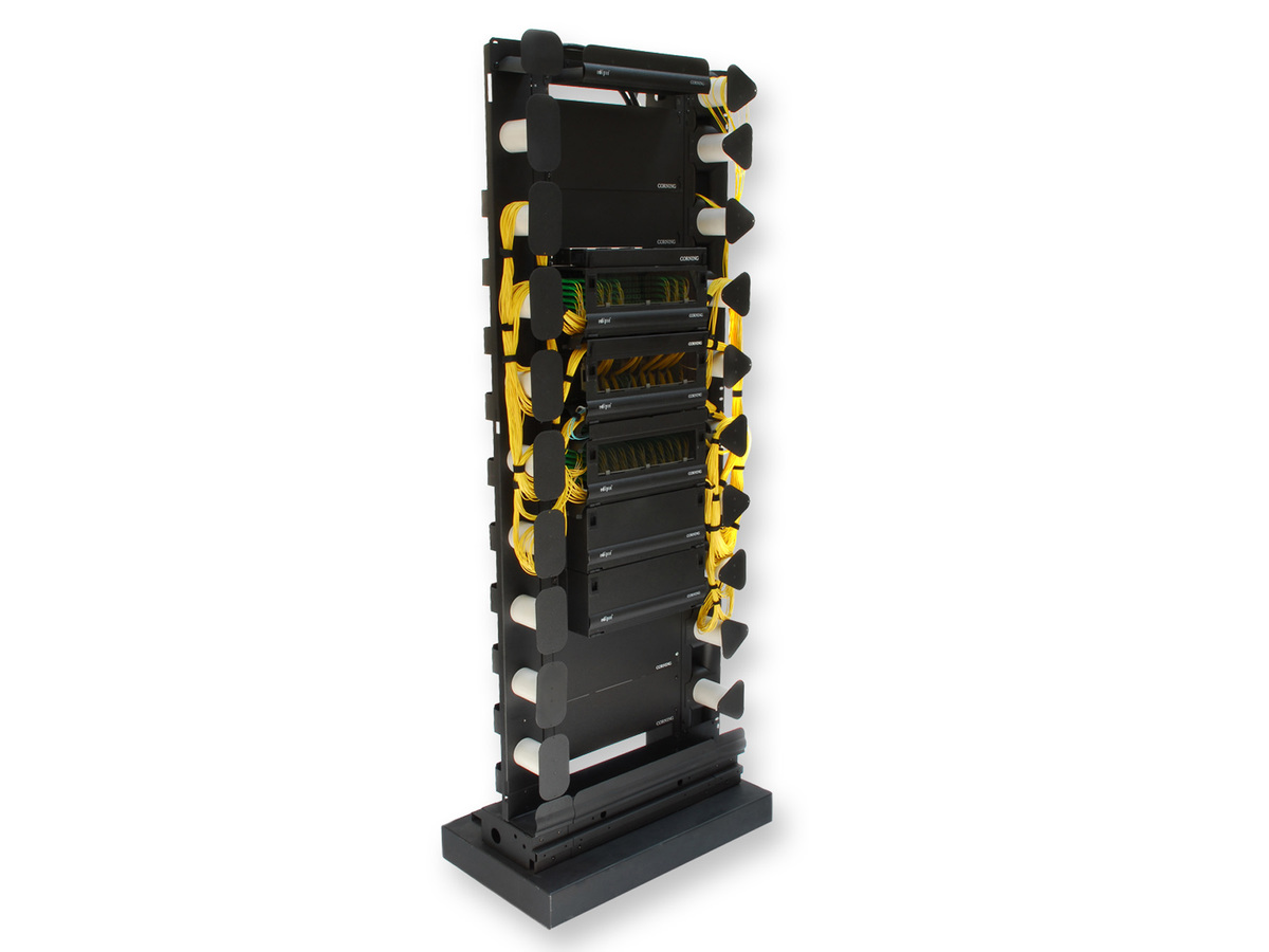 Inter-bay storage unit, dual sided with mandrels