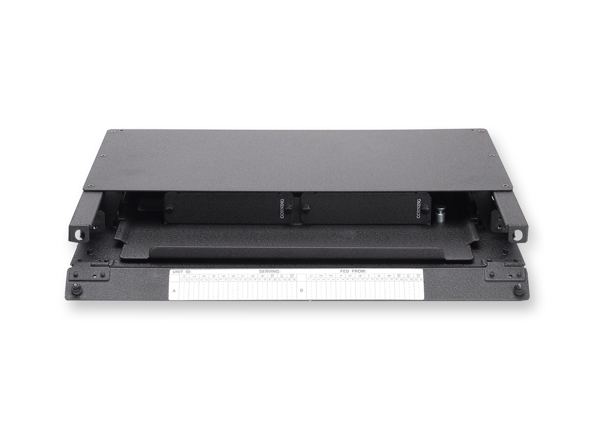 1 rack unit, housing only, 24 F capacity max