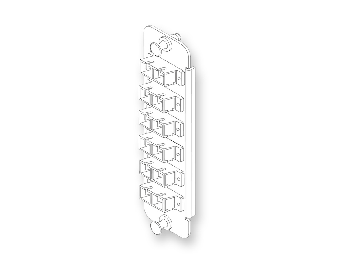 12 position LC-UPC Duplex, Single-mode (OS2)