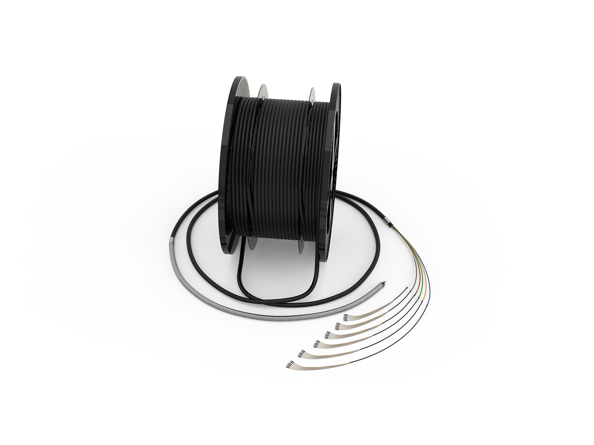 864F, 24F Fast-Track MTP to 24F Fast-Track MTP, Outdoor RocketRibbon Cable (Gel-Free), Single-mode, SMF-28 ULTRA, Water resistant grip on both ends, 100 feet