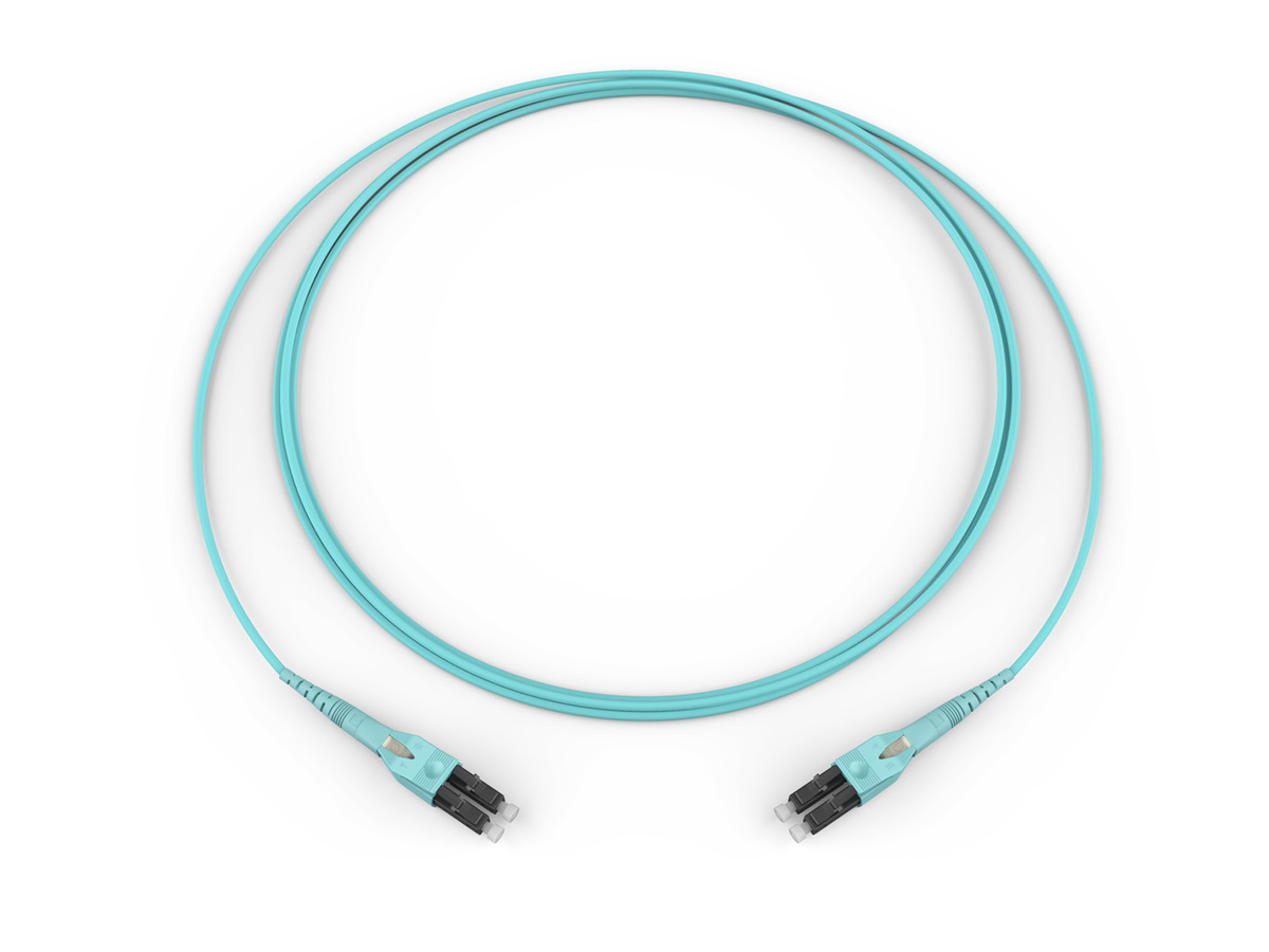 Standard LC Uniboot MM / Standard LC Uniboot MM, OM4 50 µm, 2F, DFX 250 Riser, Standard Aqua Jacket 6 Meters