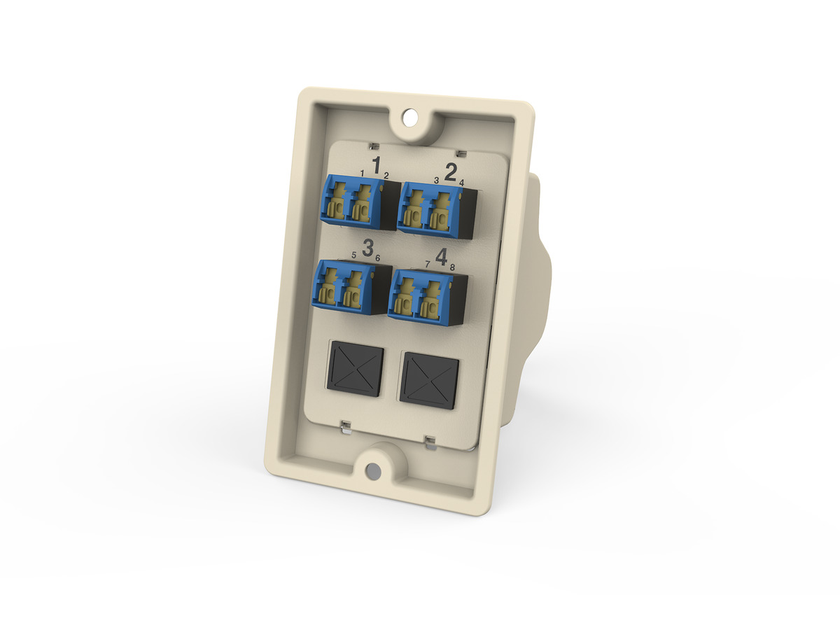 MAM-UM08-04N-E8BG-J | EDGE8® Fiber-to-the-Desk Module 8F