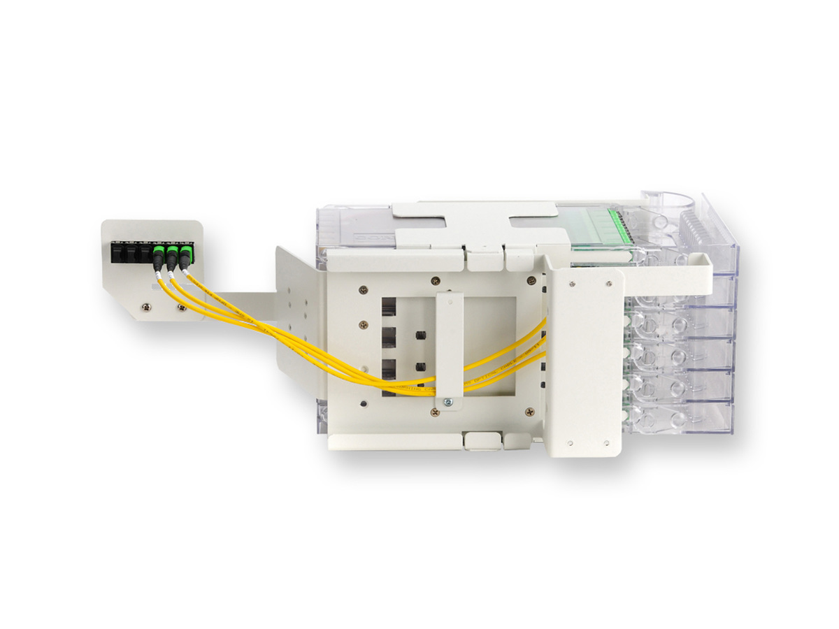 Left-Hand Housing with MTP Modules & Cable Assembly, 12 port, SC APC connector