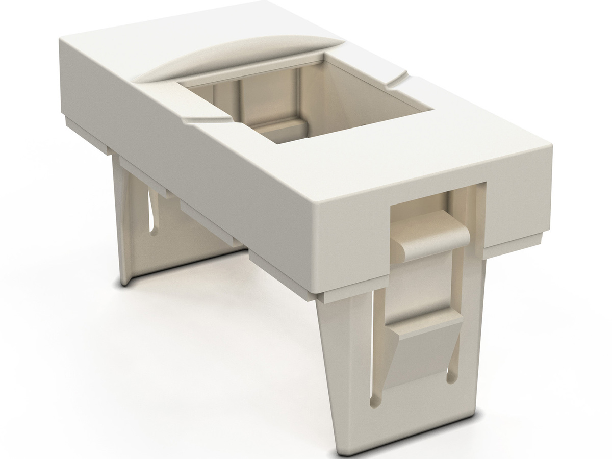 45x45, Flat, 22.5x45 mm, for 1xRJ45 Module (VOL or Keystone), white