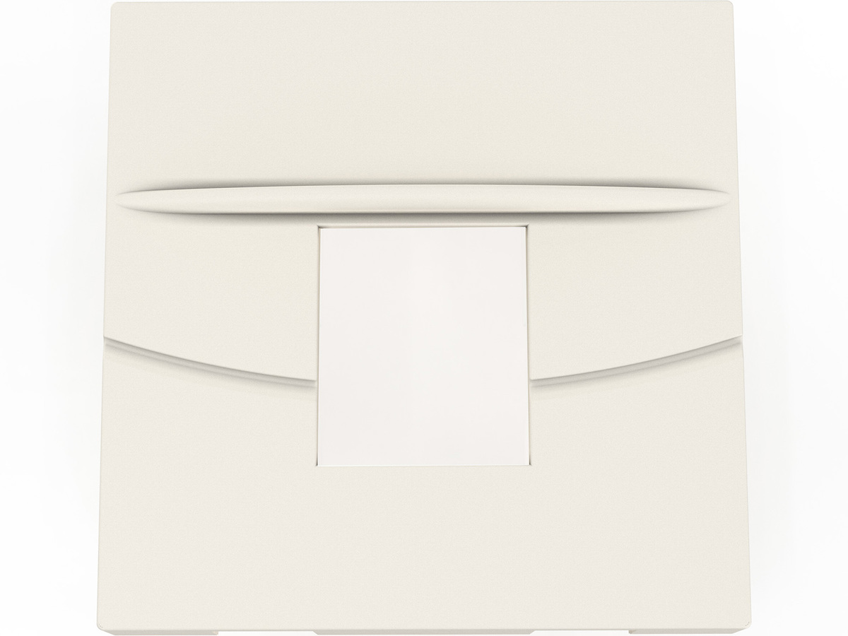 45x45, Flat, 45x45 mm, for 1xRJ45 Module (VOL or Keystone), white