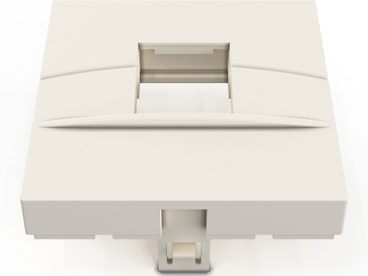 45x45, Flat, 45x45 mm, for 1xRJ45 Module (VOL or Keystone), white