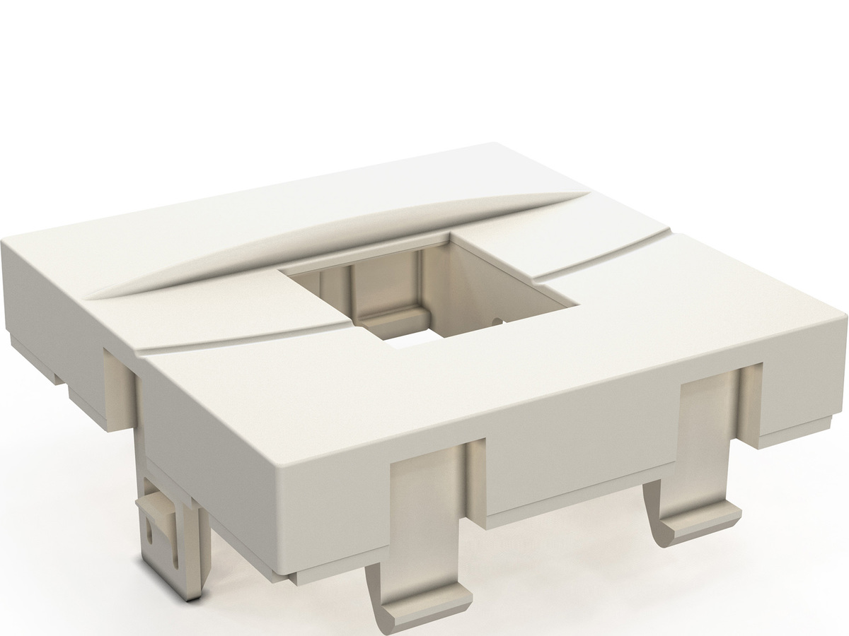 45x45, Flat, 45x45 mm, for 1xRJ45 Module (VOL or Keystone), white