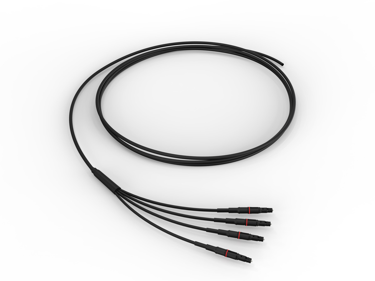 4F Pushlok to Pigtail, Toneable, 50 m, bulk packaging
