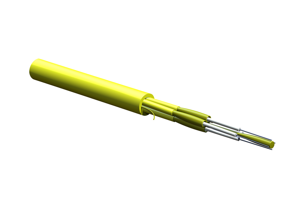 4 F, 1.65 mm Subunits, Single-mode (OS2)