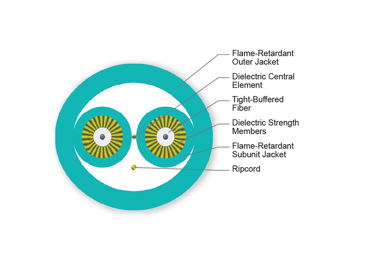 2 F, 2.9 mm Subunits, 50 µm multimode (OM4)