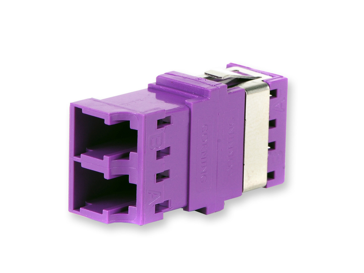Reduzierte Flanschfläche, Keramikhülse, (OM4+/OM4/OM3/OM2/OM1/OS2), violett