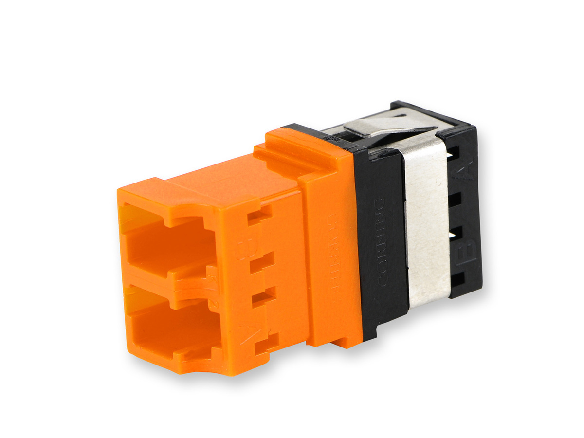 Reduzierte Flanschfläche, Keramikhülse, (OM4+/OM4/OM3/OM2/OM1/OS2), orange