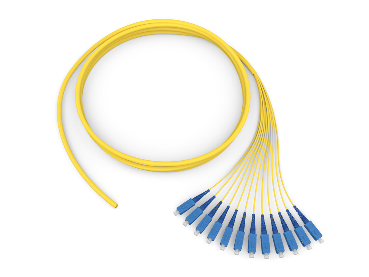 005812R61LD005M | Fiber Optic Jumper, 12 F, Pigtail to SC, Fan-Out ...