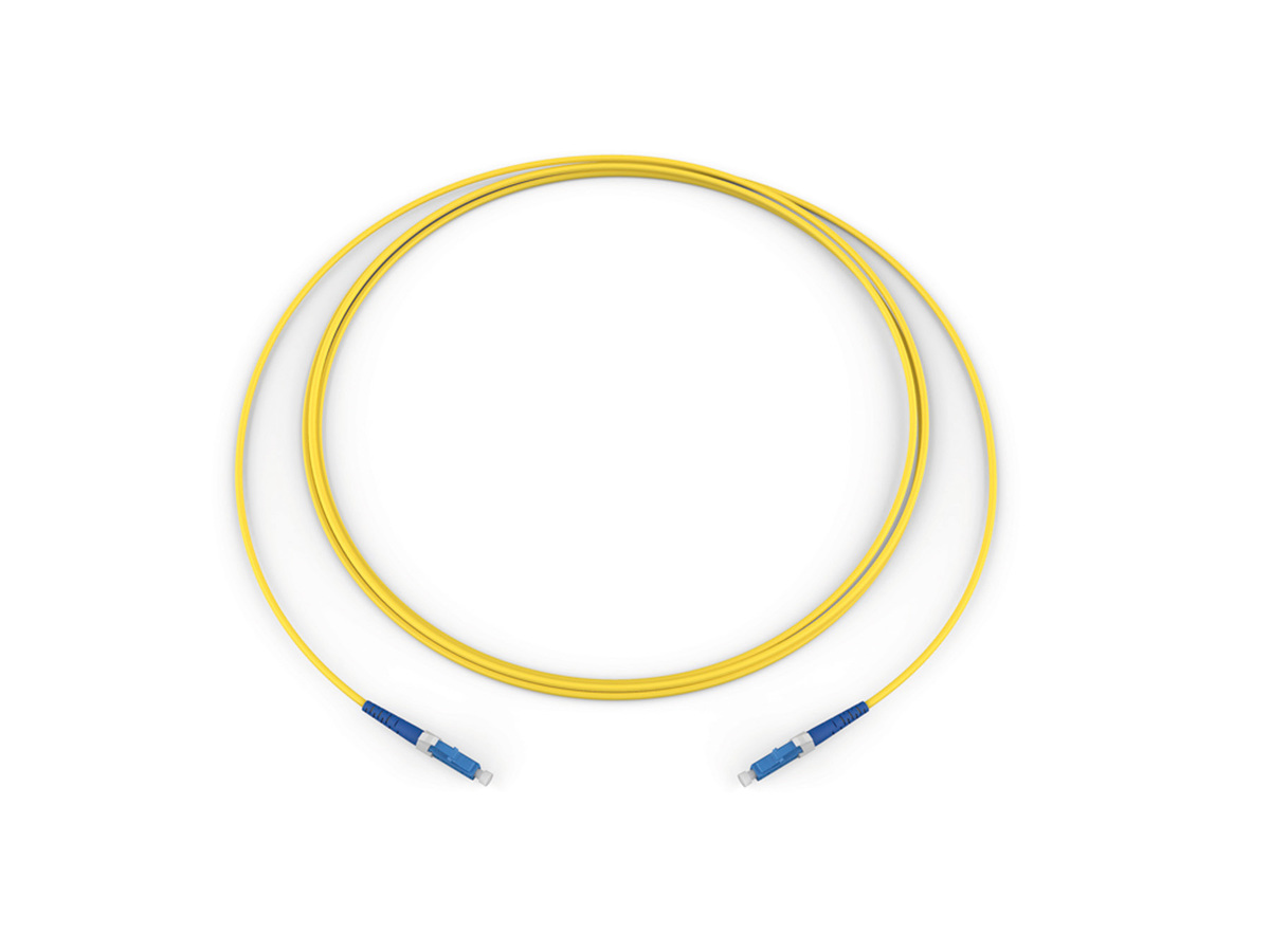 Fiber Optic Jumper, 1 F, LC to LC, Loose Tube, Riser, 1.2 mm
