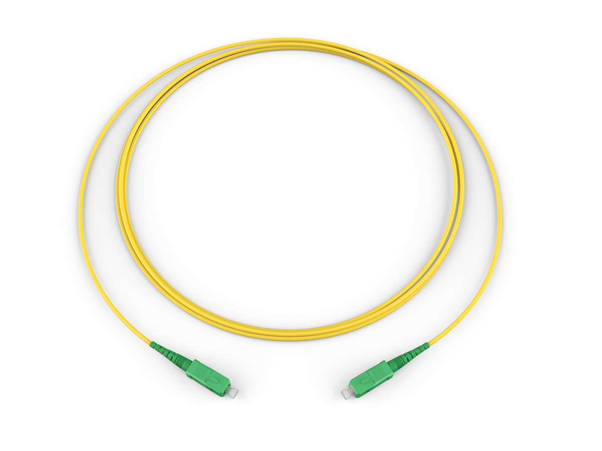 Standard SCAPC Simplex SM / Standard SCAPC Simplex SM, SMF, 1F, Single Fiber Riser, Standard Yellow Jacket 5 Meters
