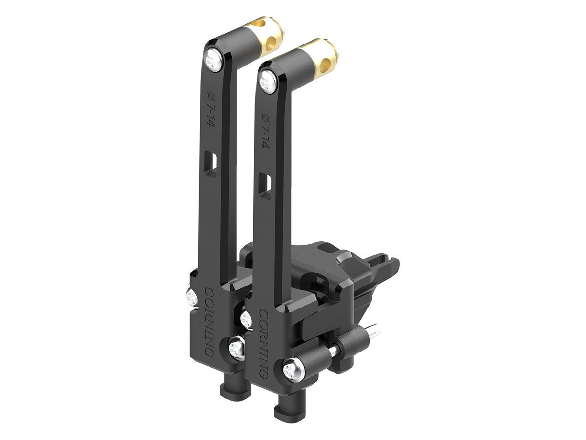 2 fold entry segment for cables 7‒14 mm or 7, 10, and 12 mm mini ducts Includes strain relief and dummyplugs