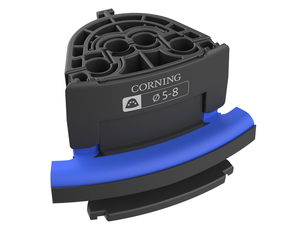 4 fold entry segment for cables 5‒8 mm or 7 mm mini ducts Includes strain relief and dummyplugs