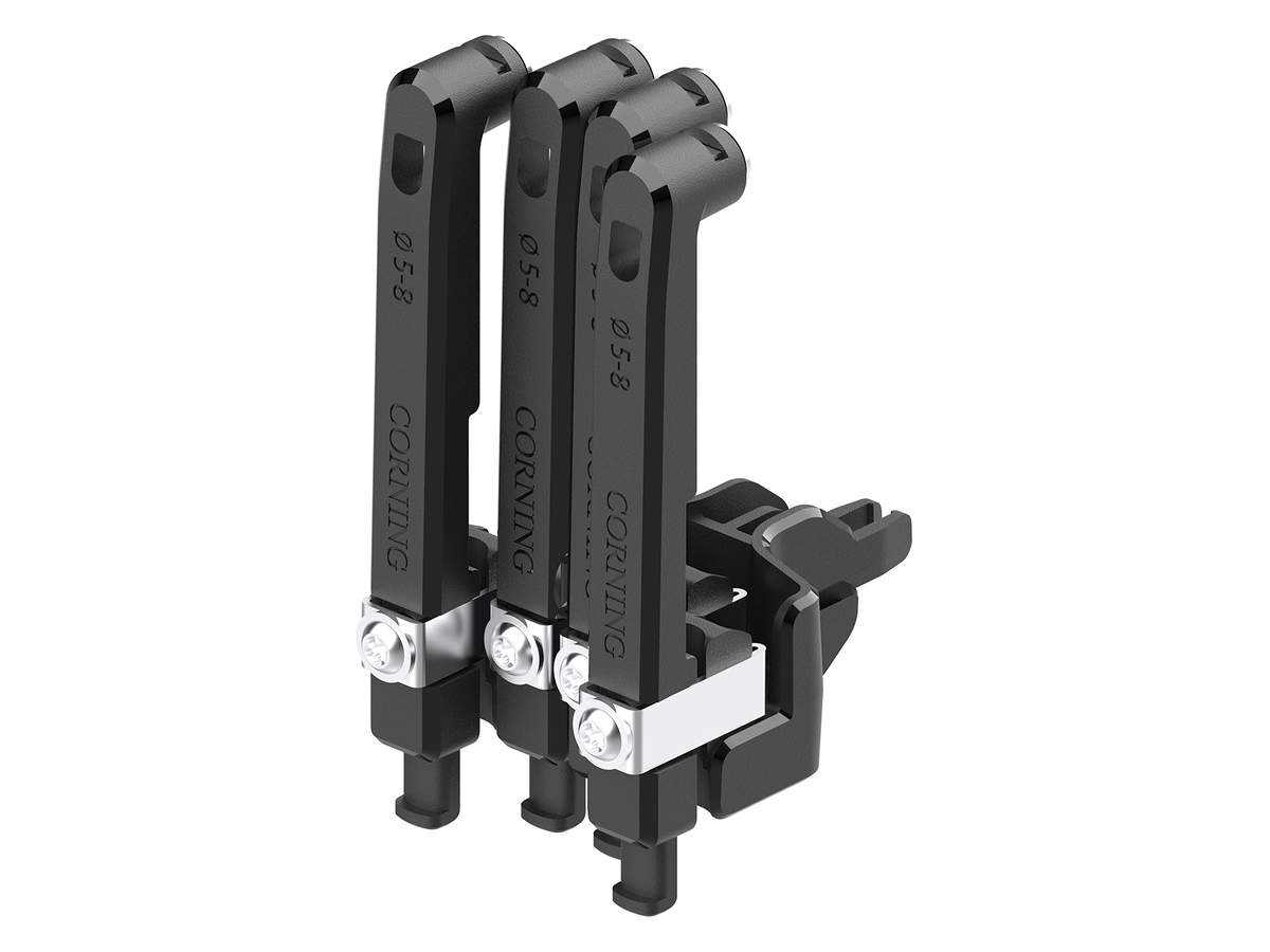 4 fold entry segment for cables 5‒8 mm or 7 mm mini ducts Includes strain relief and dummyplugs