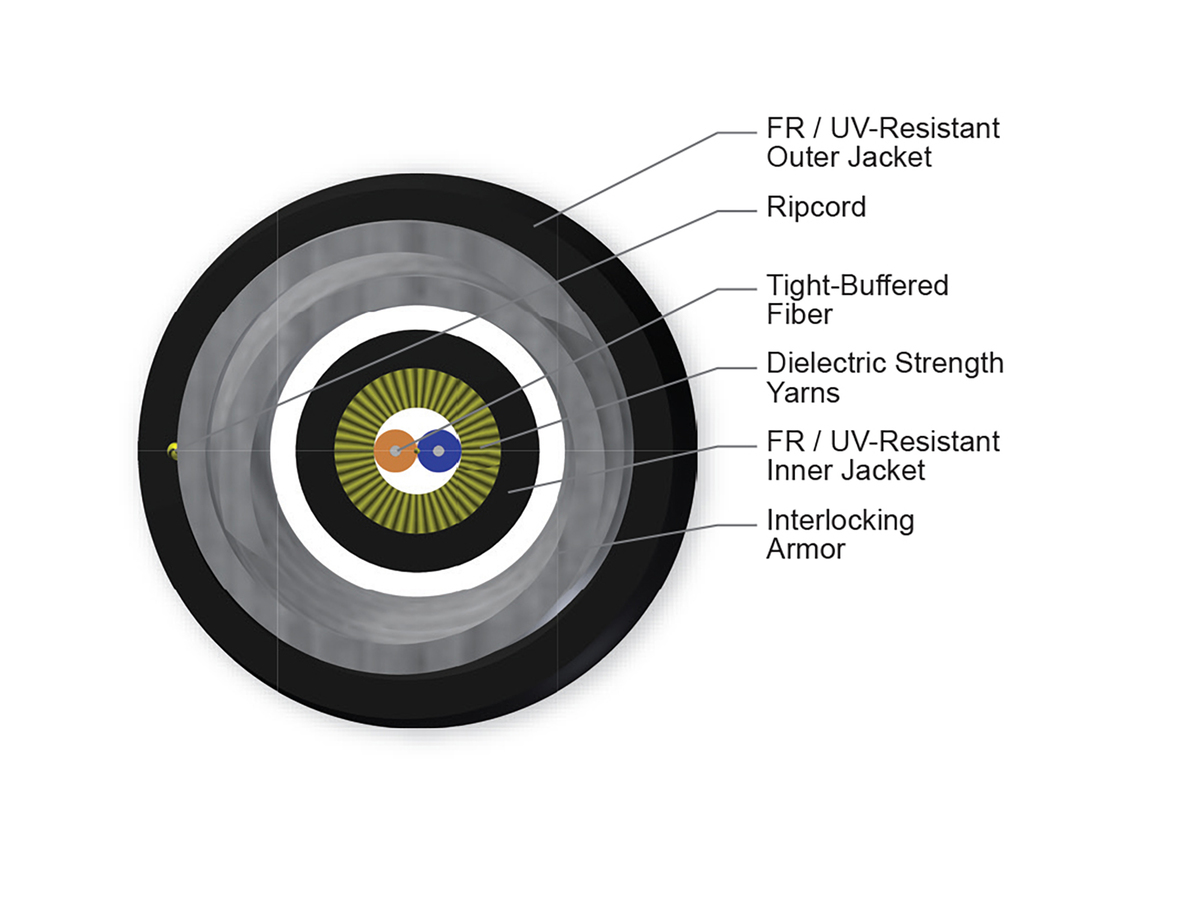 2 F, 50 µm multimode (OM3)
