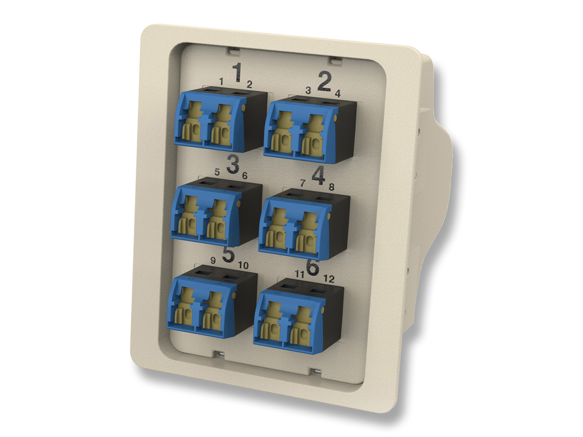 12F, LC Duplex to MTP® Connector, Bend-improved Single-mode (OS2)