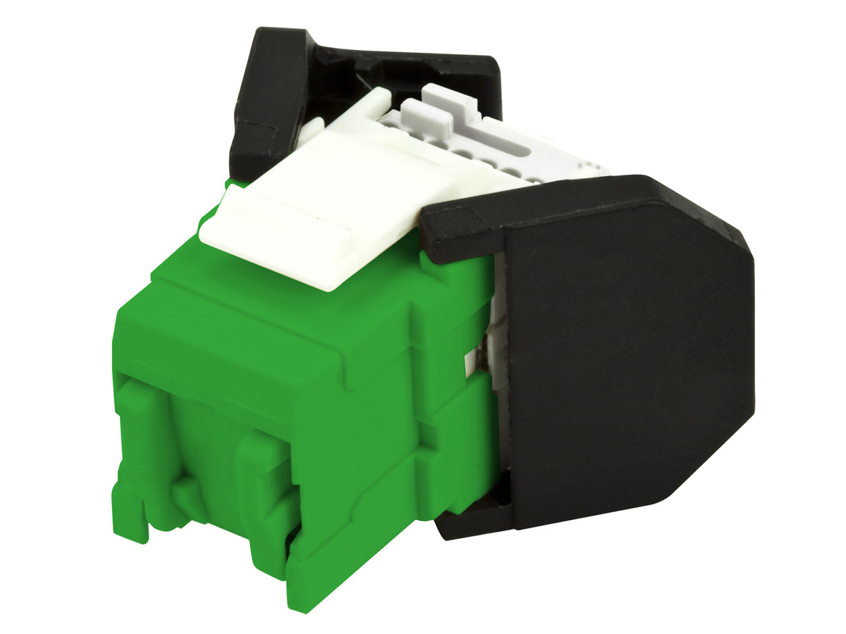 OCK5EU-GN8, E100UGN, RJ45 Vol, Cat5e, Bag/8, Green