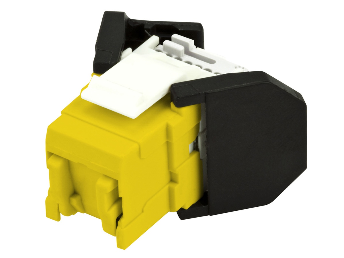 OCK5EU-Y8, E100UYE, RJ45 Vol, Cat5e, Bag/8, Yellow
