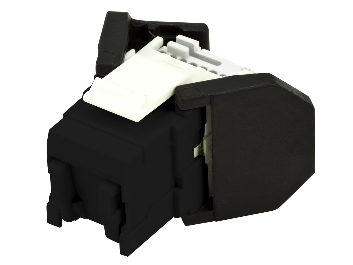 OCK5EU-BK8, E100UBK, RJ45 Vol, Cat5e, Bag/8, Black