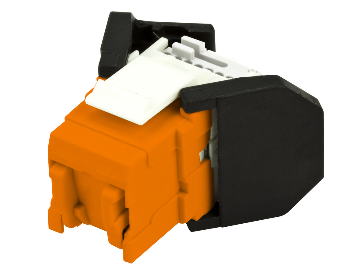 OCK5EU-OR8, E100UOR, RJ45 Vol, Cat5e, Bag/8, Orange