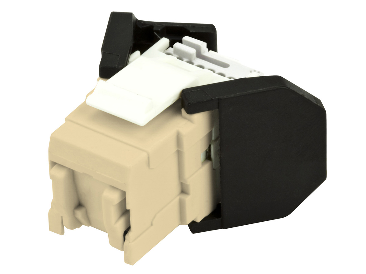 OCK5EU-AL8, E100UAL, RJ45 Vol, Cat5e, Bag/8, Almond