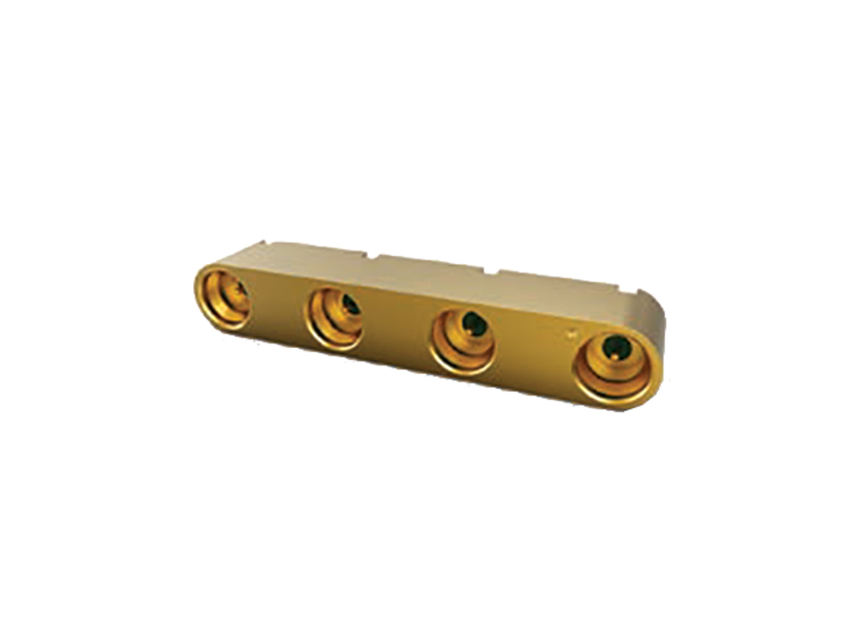 4-Position Smooth Bore Mounting Block, 0.511 Length